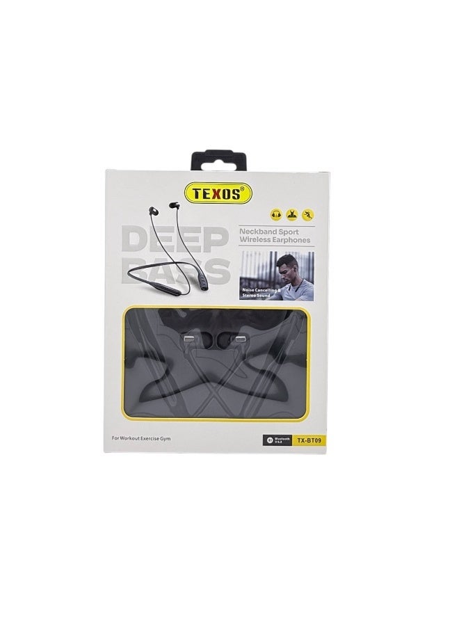 Texos TX-BT09 Neckband Sport Wireless Earphones with Deep Bass - Image 2