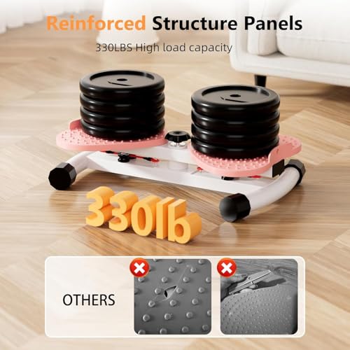 AASHRO MALL Waist Twister Board for Weight Loss & Abs Workout | Digital Display (Timer, Reps, Calories), 330 lbs Capacity & Resistance Bands | Silent Core Twister for Home Gym Equipment - Image 3