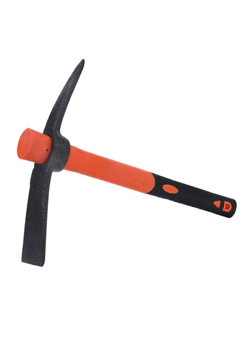 LAWAZIM Pickaxe - 400g | Forged Weeding Garden Pick Axe with Fiberglass Handle for Loosening Soil, Gardening, Camping or Prospecting  - Image 1