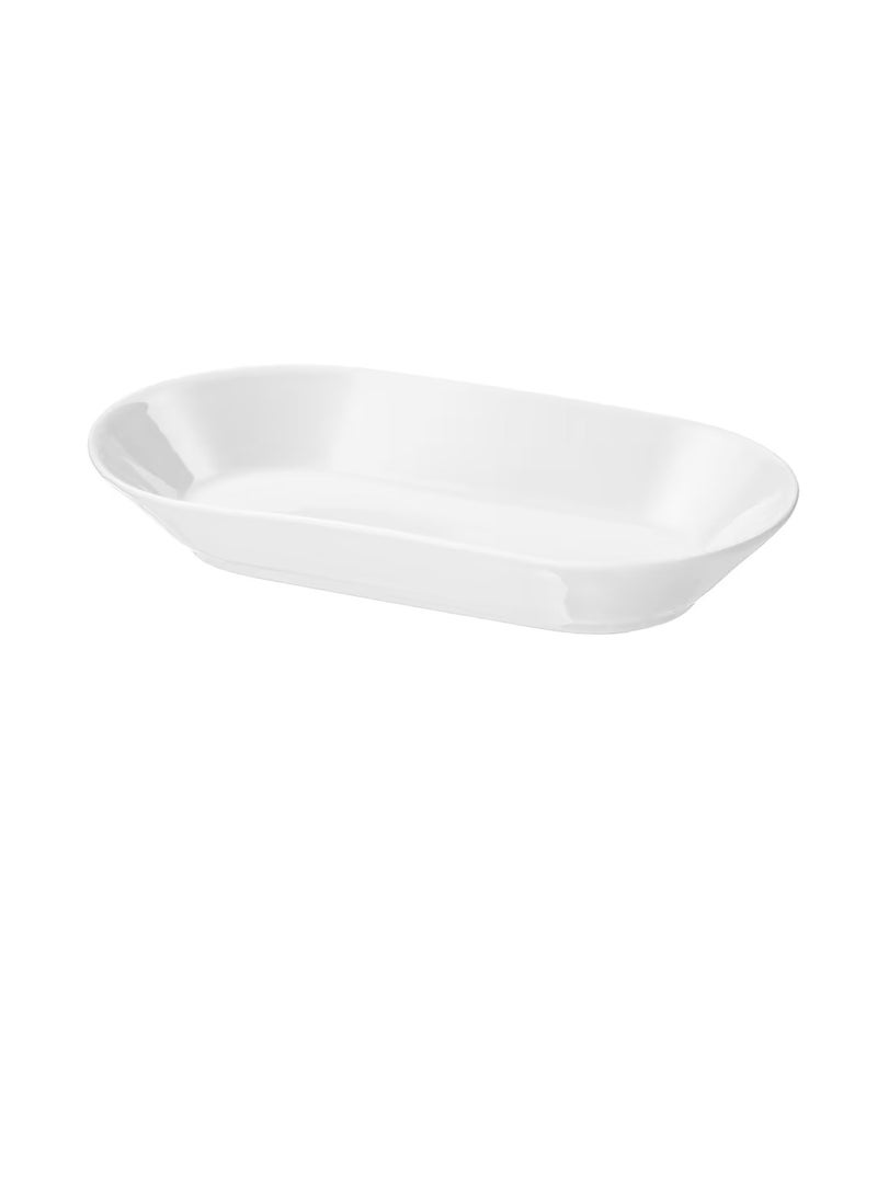 طبق التقديم، أبيض 24x13 سم - Image 2