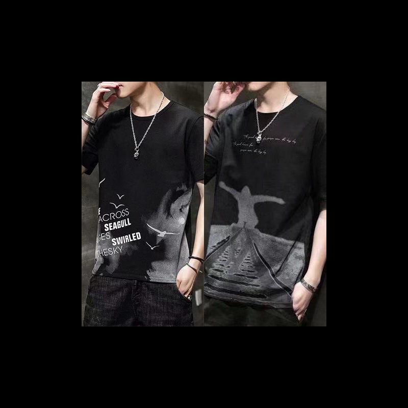 Postage 9.9 yuan 9.9 Men's Round Neck Slim tide Korean T-shirt Short Sleeve 9 special 10 yuan jacket - Image 5