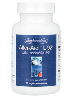 Allergy Research Group Aller-Aid™ L-92® with L. Acidophilus L-92® 60 Vegetarian Capsules 
