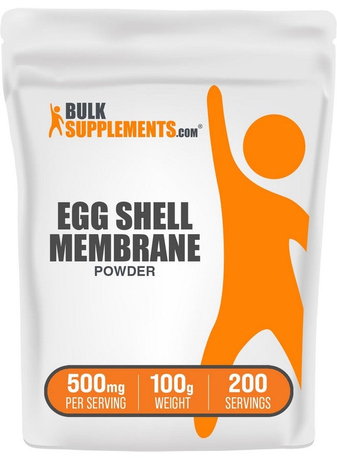 BulkSupplements.com Egg Shell Membrane Collagen Powder - Collagen Supplement, Nutritional Supplement - Gluten Free, 500mg per Serving, 100g (3.5 oz) (Pack of 1) - Image 1