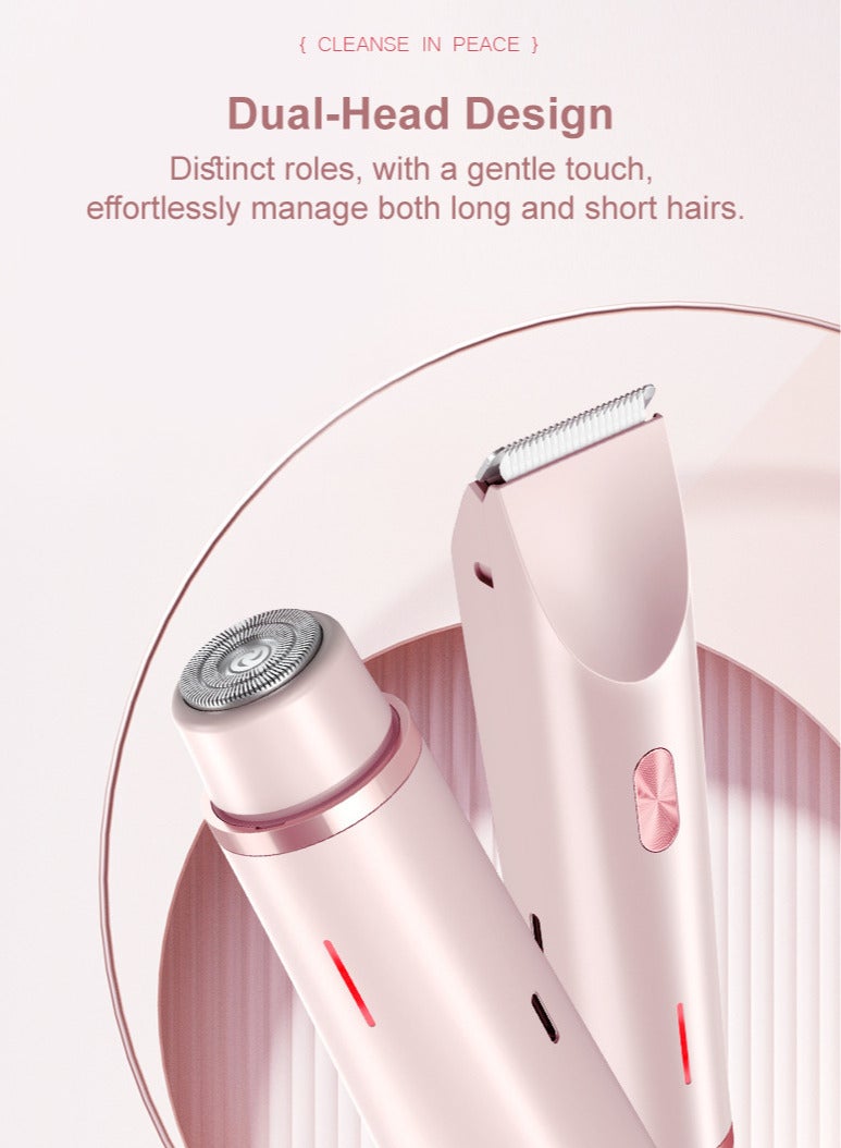 Generic Innovative Dual-Head Hair Shaver | Precise & Painless Shaving | IPX7 Waterproof | Type-C Rechargeable | Comfortable & Efficient  - Image 3