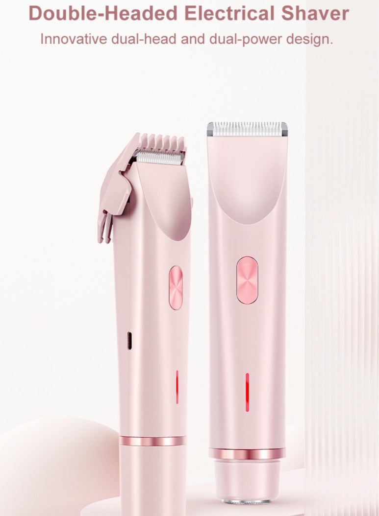 Generic Innovative Dual-Head Hair Shaver | Precise & Painless Shaving | IPX7 Waterproof | Type-C Rechargeable | Comfortable & Efficient  - Image 2