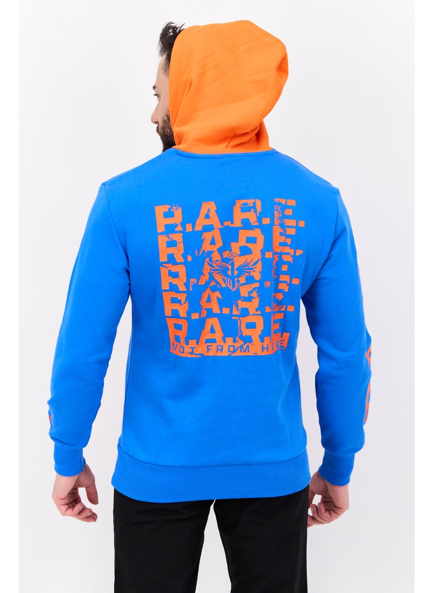 PUMA Men Sportswear Fit Brand Logo Training Hoodies, Blue  - Image 3