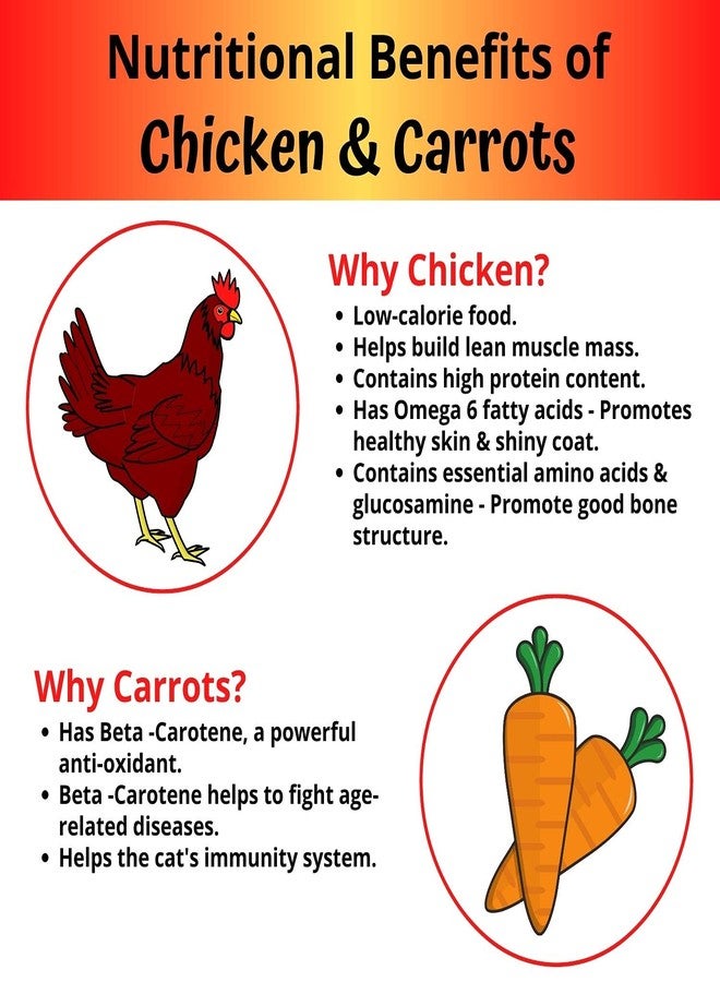 Sage Square Chicken & Carrot Cat Treat, Crunchy Protein Rich Snack 45g - Image 2