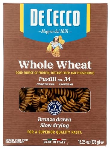 De Cecco Pasta Fusilli Whole Wheat 1325 oz - Image 1