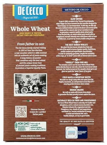De Cecco Pasta Fusilli Whole Wheat 1325 oz - Image 5