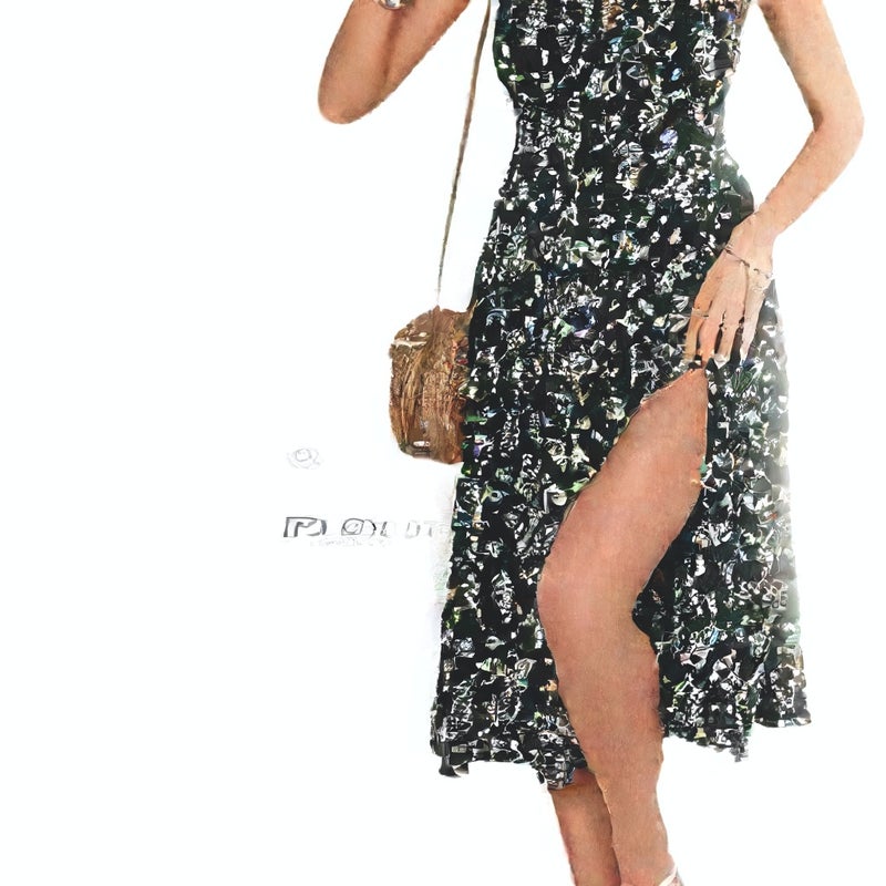 Sexy Printed Split Dress Summer Sleeveless - Image 5
