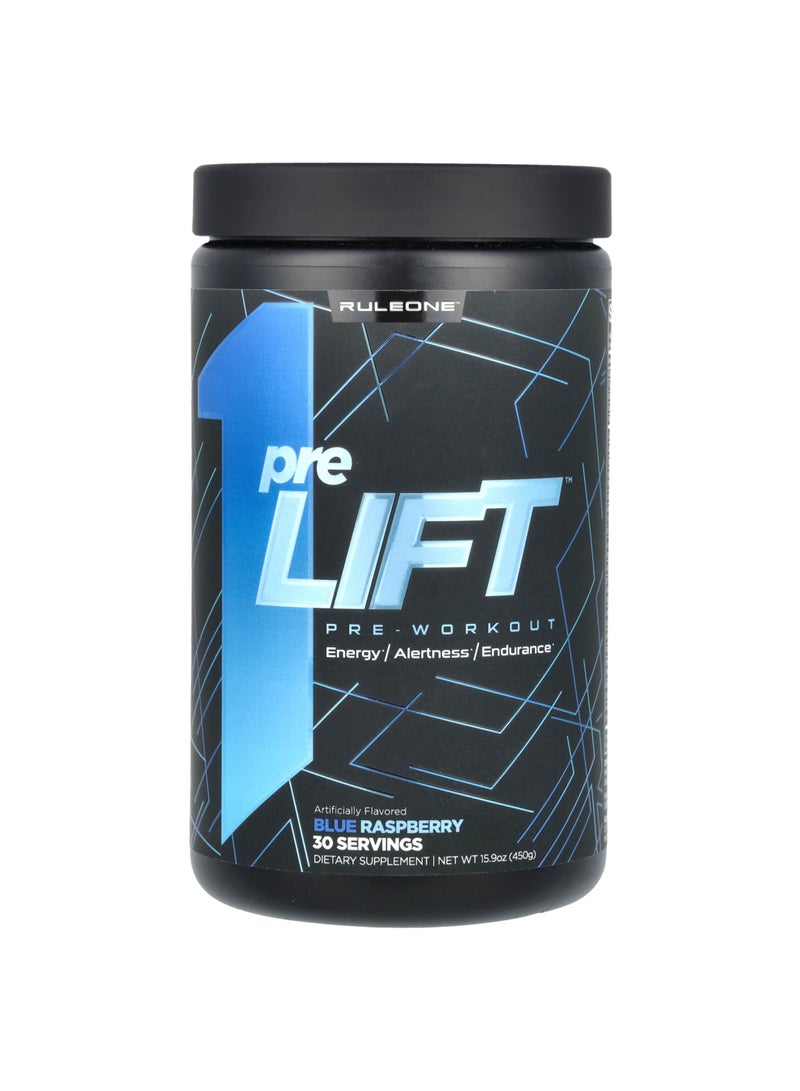 preLIFT, Pre-Workout, Blue Raspberry, 15.9 oz (450 g)