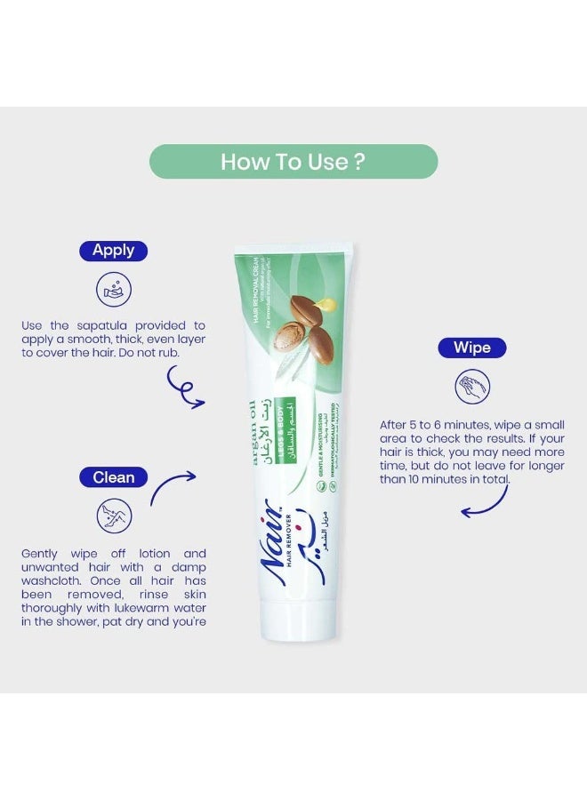 Nair Hair Removal Cream With Natural Argan Oil 110 ML - Image 4