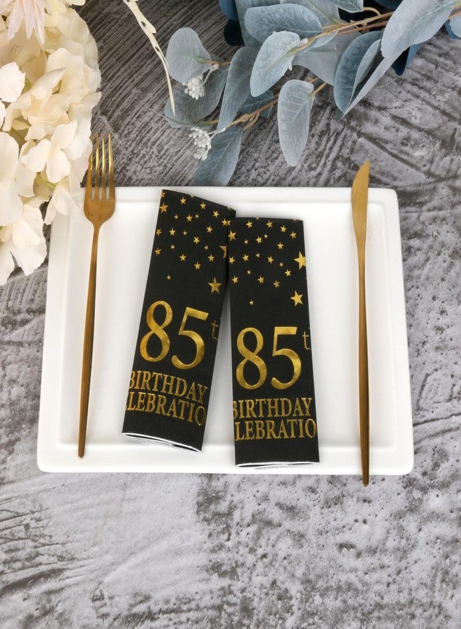 Pandecor Birthday Party Plates and Napkins Party Supplies,Disposable Birthday Party Decorations Set Serve up to 20 Guests (85 years old) - Image 4