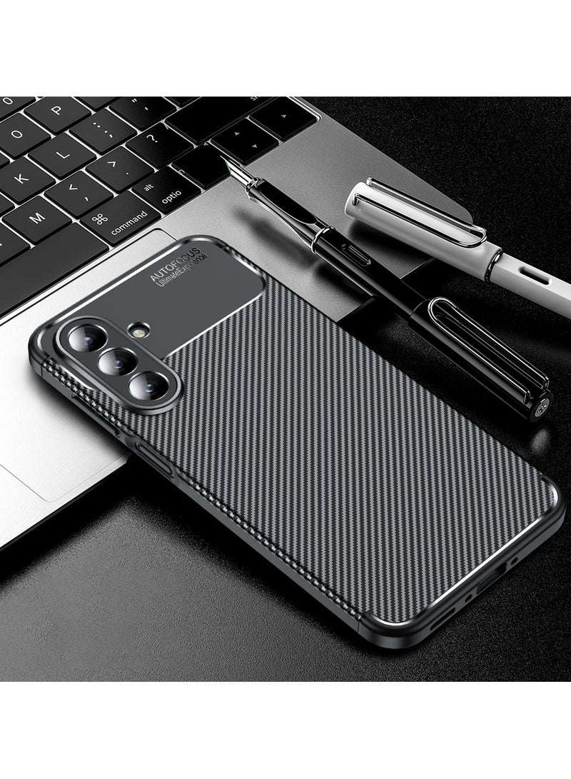 أوتو فوكس جراب حمايه سيليكون تصميم1 مقاوم للصدمات حمايه للكاميرا متوافق مع Samsung Galaxy A26 (اسود) - Image 1