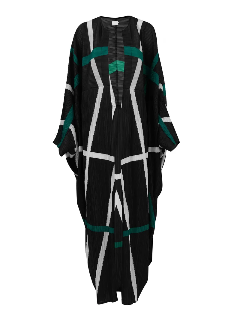 leem Geometric Printed Abaya