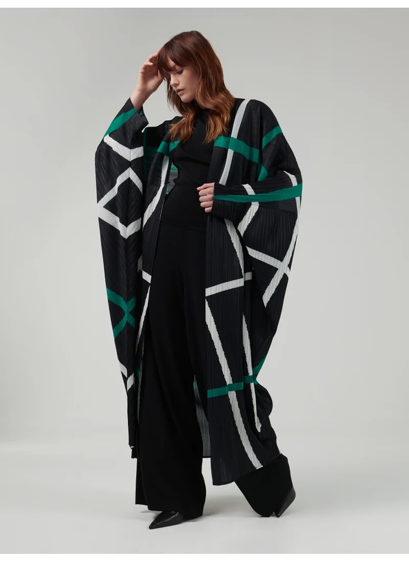 leem Geometric Printed Abaya