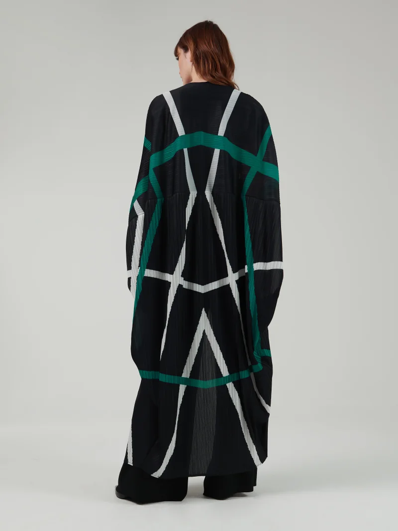 leem Geometric Printed Abaya