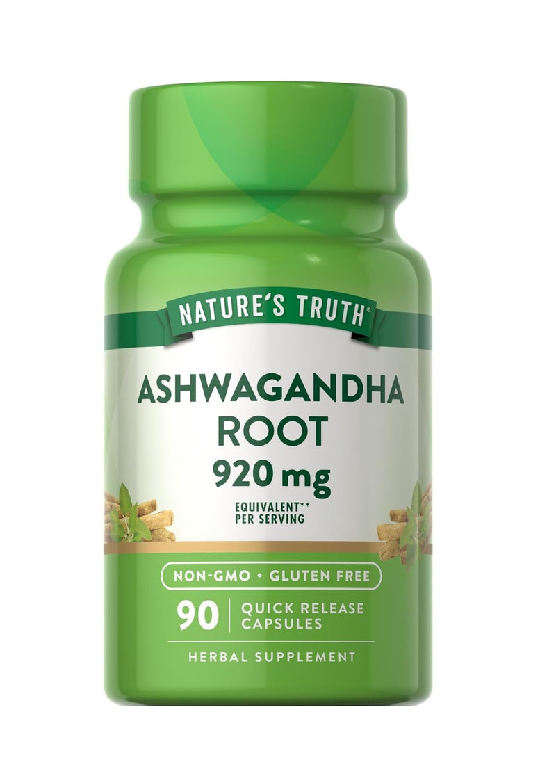 Nature's Truth Nature's Truth Ashwagandha Capsules | 920 mg | 90 Count 