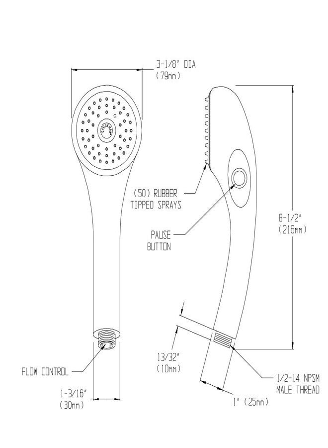 Speakman VS-100-PC Versatile Chrome Hand-held Shower - Image 2