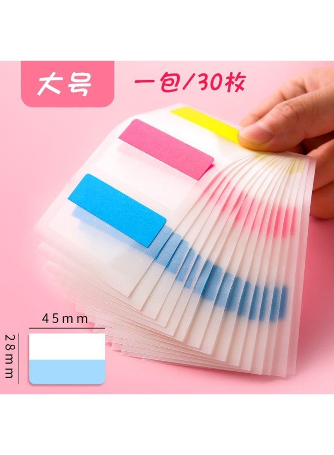 YILI Morandi Student Classification Writing Index Sticker Label Sticker Sticky Note Color Fluorescent Sticker Signature Paper Cable Sticker - Image 1
