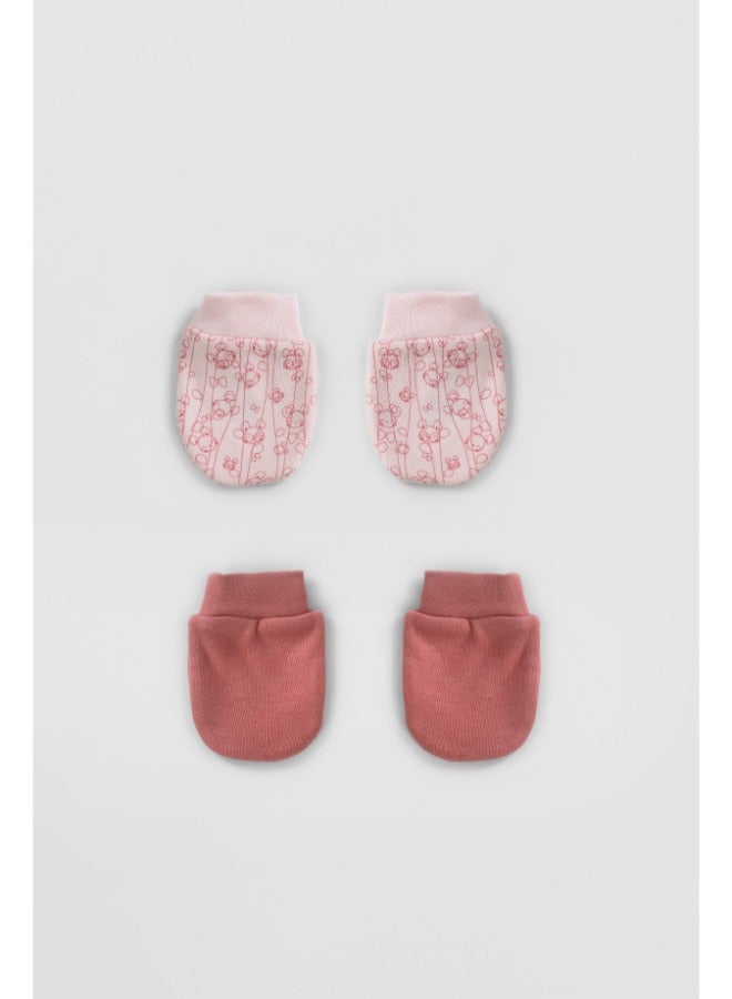 Junior Baby Girls Printed Mittens P/2 - Image 2