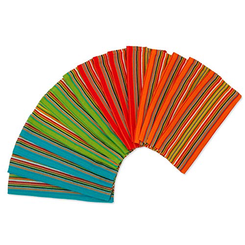 Simpli-Magic 79335 Kitchen Dish Towels, 16x27 Inches, Salsa Stripe, 8 Pack, Cotton Multi - Image 2
