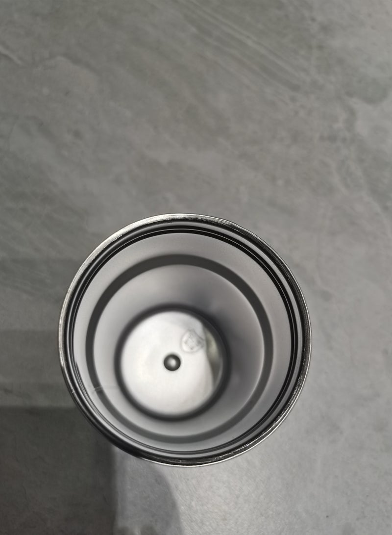 460ml Insulated Travel Coffee Mug Vacuum Flasks Car Mug with Temperature Display, 316 Stainless Steel Vacuum Coffee Cup, Leakproof Tumbler Thermal Mug, White Black