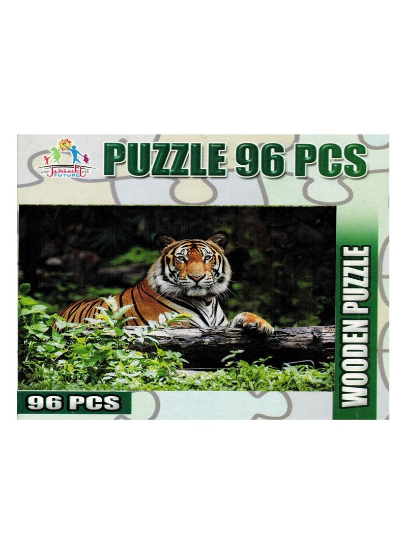 Wooden Puzzle 96 Pcs Tiger