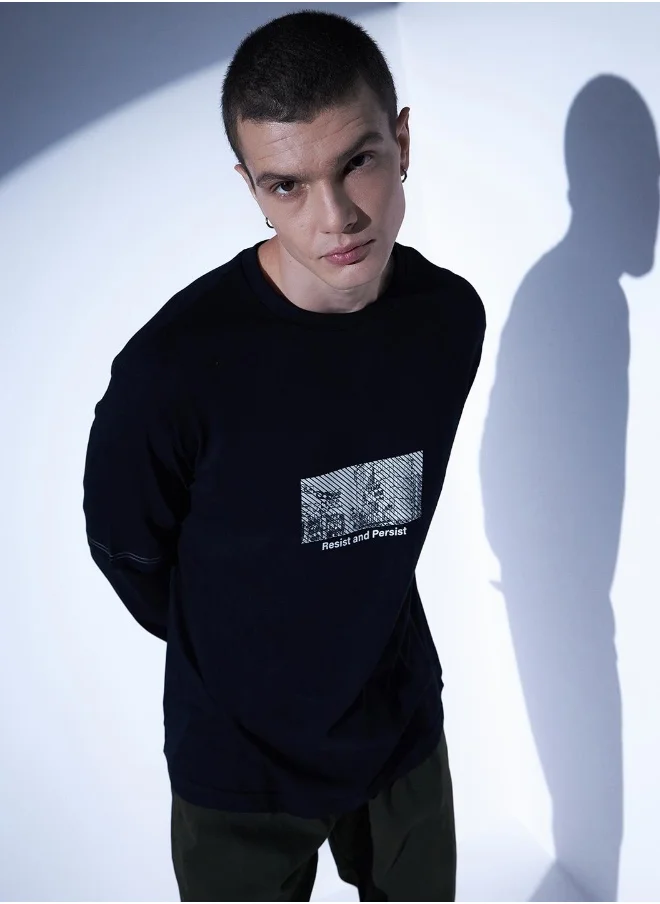 Hubberholme Black T-Shirt For Men
