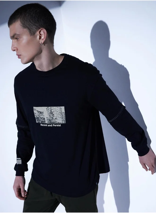 Hubberholme Black T-Shirt For Men