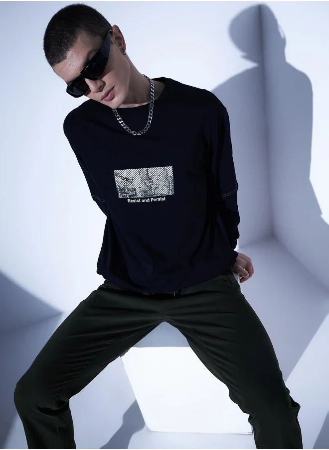 Hubberholme Black T-Shirt For Men