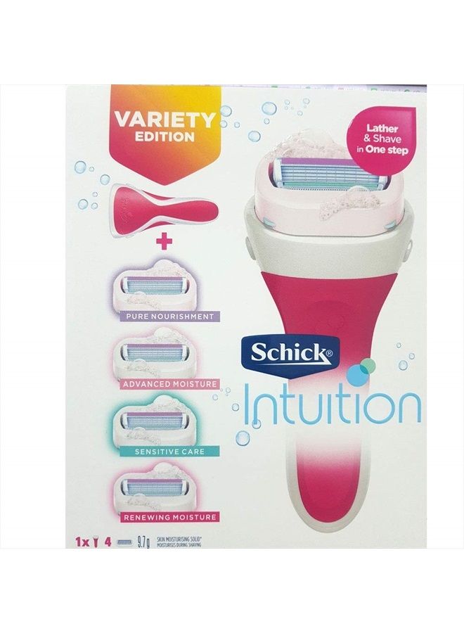 Intuition Schick intuition Variety Edition 1 Razor Handle +4 Cartridges - Image 3