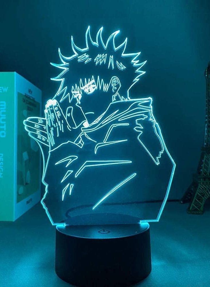althiqahkey 3D Anime led Night Light lamp Anime 16 Colors Remote Best Birthday New Year Anime Gifts Dynamic Light Megumi Fushiguro Light Jujutsu Kaisen Led Night Light Lighting - Image 1