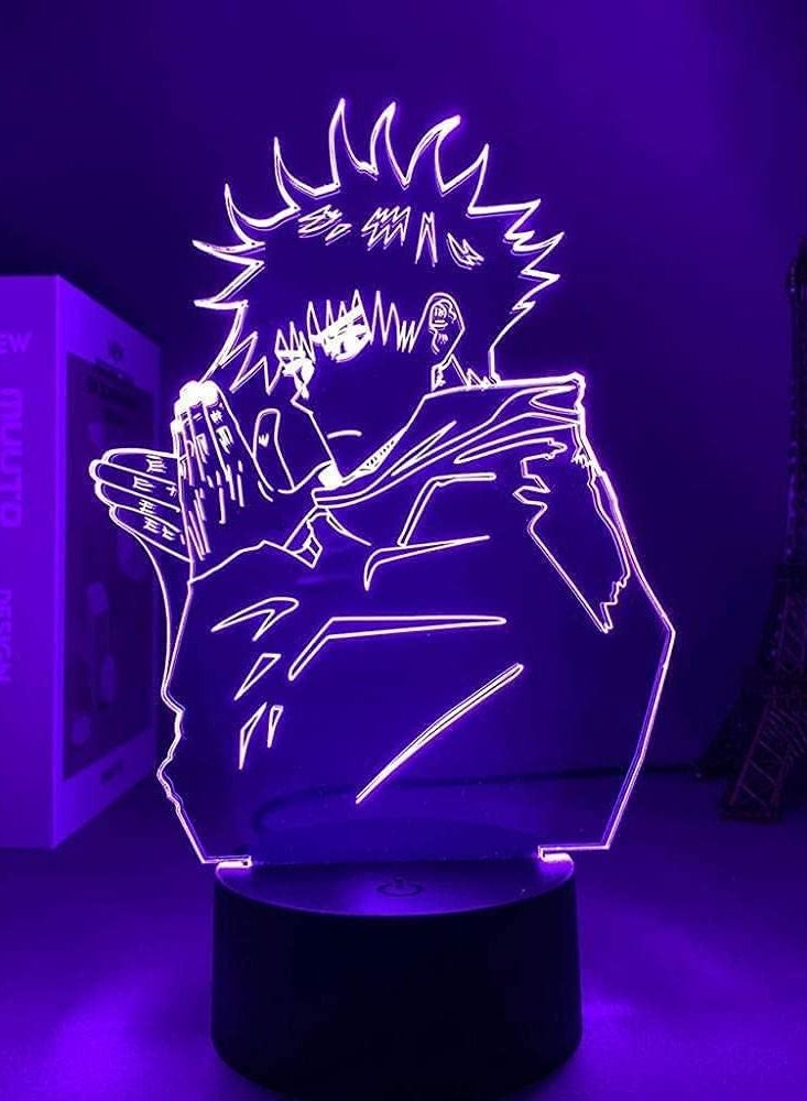 althiqahkey 3D Anime led Night Light lamp Anime 16 Colors Remote Best Birthday New Year Anime Gifts Dynamic Light Megumi Fushiguro Light Jujutsu Kaisen Led Night Light Lighting - Image 3