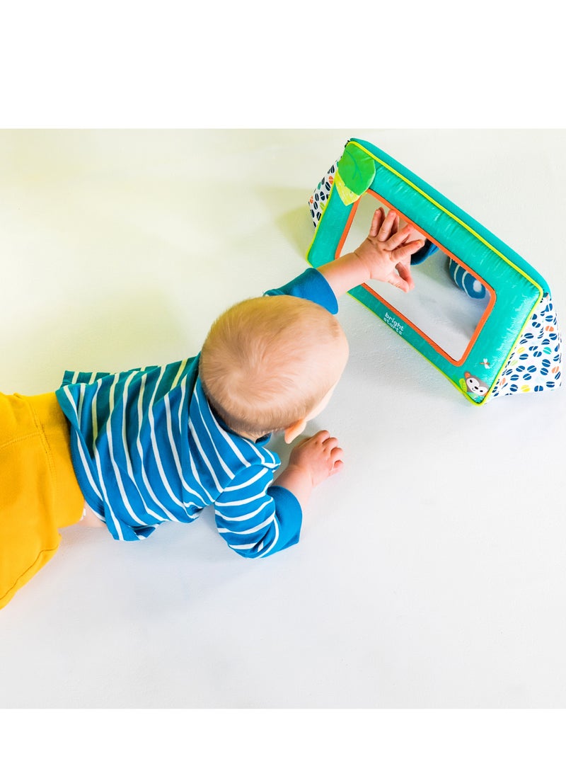 Bright Starts - Sit & See Safari Floor Mirror, Tummy Time & Play Mirror, Easy storage and travels, Ages 0 Months+ - Image 1