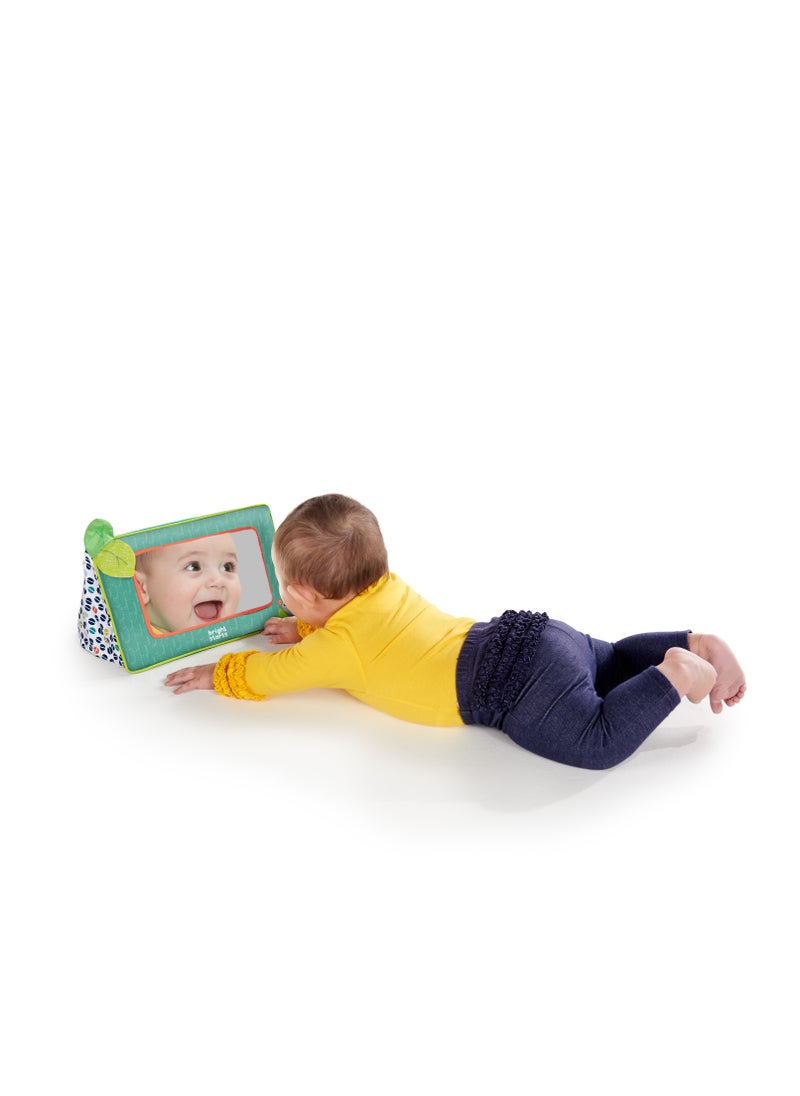 Bright Starts - Sit & See Safari Floor Mirror, Tummy Time & Play Mirror, Easy storage and travels, Ages 0 Months+ - Image 1