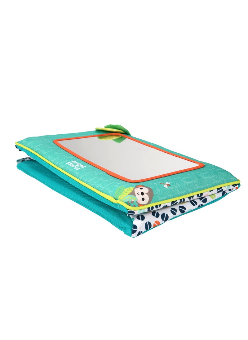 Bright Starts - Sit & See Safari Floor Mirror, Tummy Time & Play Mirror, Easy storage and travels, Ages 0 Months+ - Image 1
