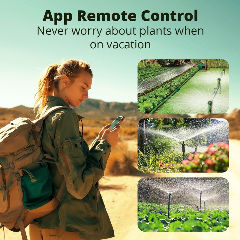 SONOFF Zigbee Sprinkler Timer, Gateway Required, Smart Controller Voice Control with Alexa and Google Home, Automate Irrigation for Garden, Lawn, Pool, Outdoor Watering, SWV-NH, Black - Image 4