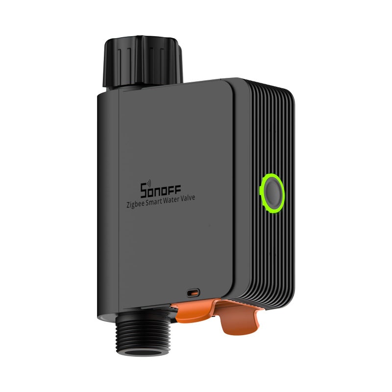 SONOFF Zigbee Sprinkler Timer, Gateway Required, Smart Controller Voice Control with Alexa and Google Home, Automate Irrigation for Garden, Lawn, Pool, Outdoor Watering, SWV-NH, Black - Image 1