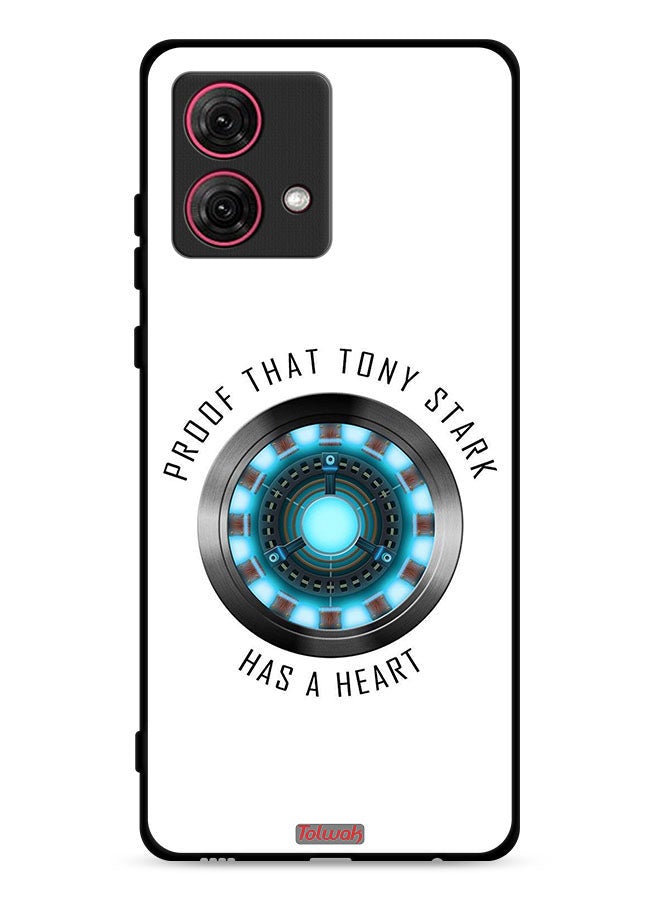 Tolwak Motorola Moto G84 5G Protective Case Cover Proof That Tony Stark Has A Heart - Image 1