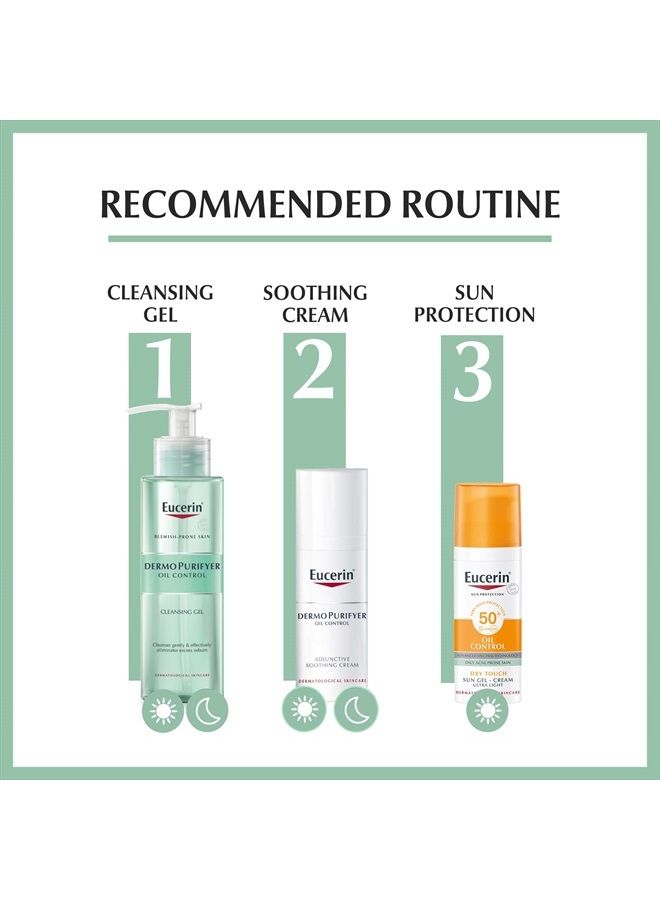 Eucerin Dermo Purifyer Oil Control Adjunctive Soothing Cream 50ml - Image 5