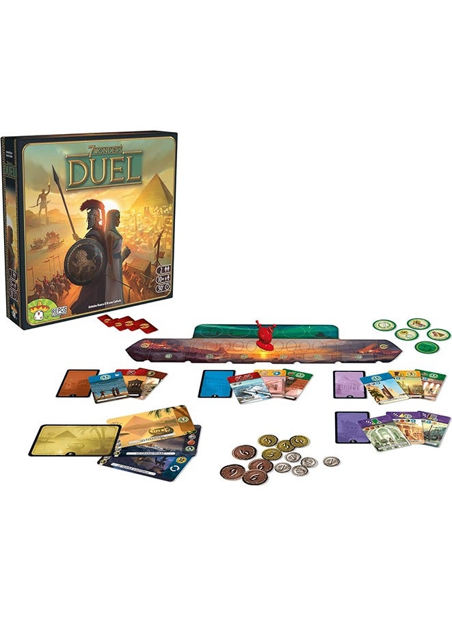 Asmodee 7 Wonders Duel Board Game BASE GAME - Intense Two-Player Battles in the Ancient World, Strategy Game for Kids and Adults, Ages 10+, 2 Players, 30 Minute Playtime - Image 3