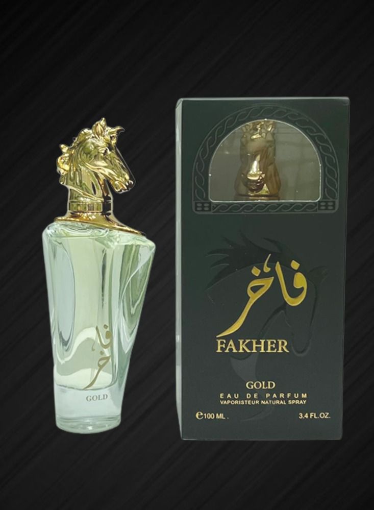 Gold 8 Pieces Fakher Gold Perfume 100ml EDP - Image 2