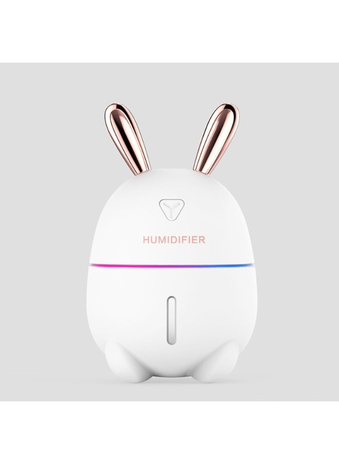 Generic Mengtu humidifier, portable USB mini humidifier and essential oil diffuser - capacity 300ml, dual fog mode, quiet operation, LED night light, compact air freshener suitable for cars, bedrooms, offices and travel, ideal gift for skin moisturizing and emotional enhancement  - Image 1