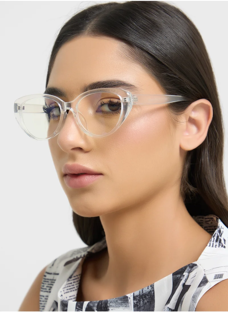 Ginger Anti Blue Laptop Optic Cat Eye Lens Glasses