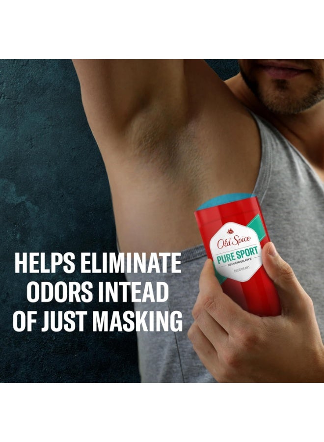 Old Spice مزيل العرق عالي التحمل للرجال، رائحة رياضية نقية، 2.25 أونصة - Image 3