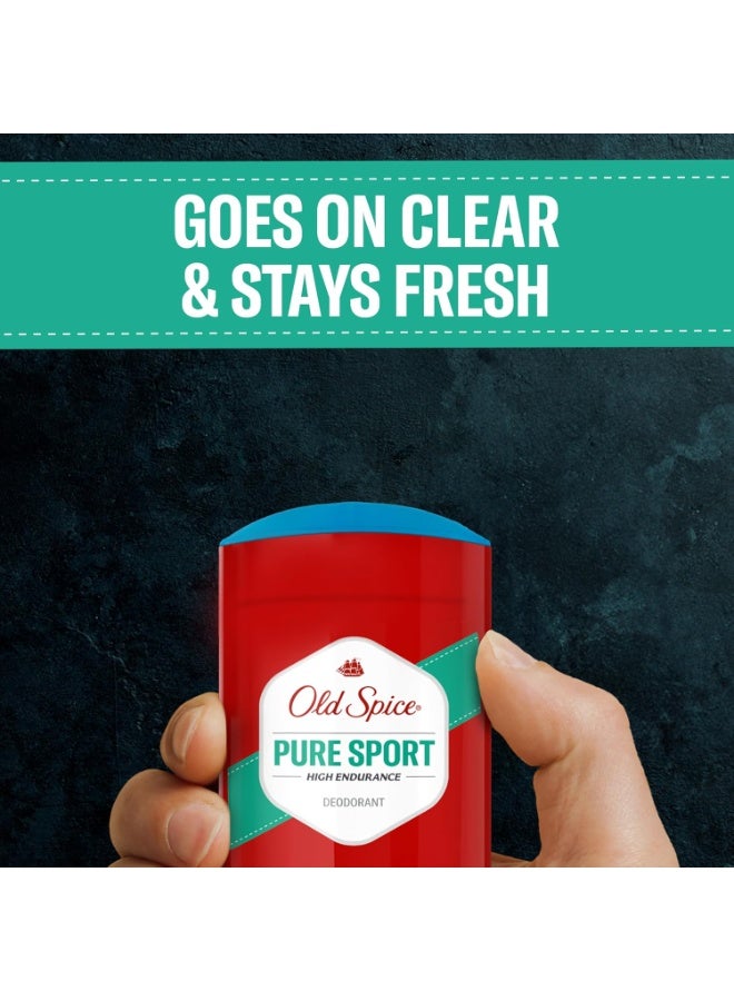 Old Spice مزيل العرق عالي التحمل للرجال، رائحة رياضية نقية، 2.25 أونصة - Image 4