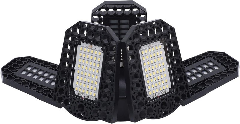 مصابيح مرآب LED فائقة السطوع من SUNGOOYUE تدفق ضوئي 2994 6000K للورشة، مصباح LED قابل للتشكيل للورشة والمكتب والصالة الرياضية، بناء من الألومنيوم (أبيض دافئ) - Image 4