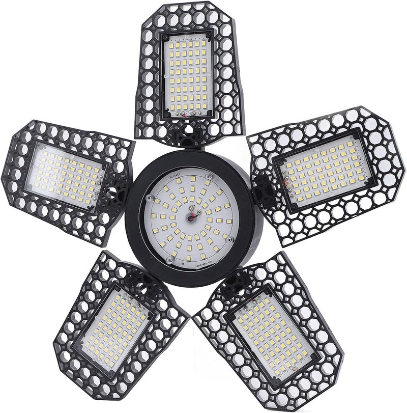 مصابيح مرآب LED فائقة السطوع من SUNGOOYUE تدفق ضوئي 2994 6000K للورشة، مصباح LED قابل للتشكيل للورشة والمكتب والصالة الرياضية، بناء من الألومنيوم (أبيض دافئ) - Image 5