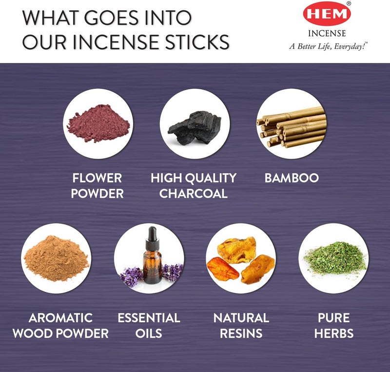 HEM White Musk Incense Sticks - Six-Pack with Approximately 20 Sticks Per Pack - Image 2